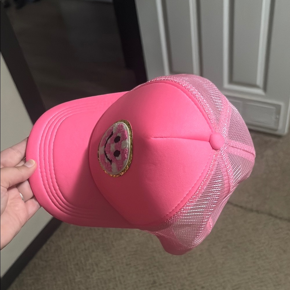 Pink Smiley Face Cap - Picture 5 of 6